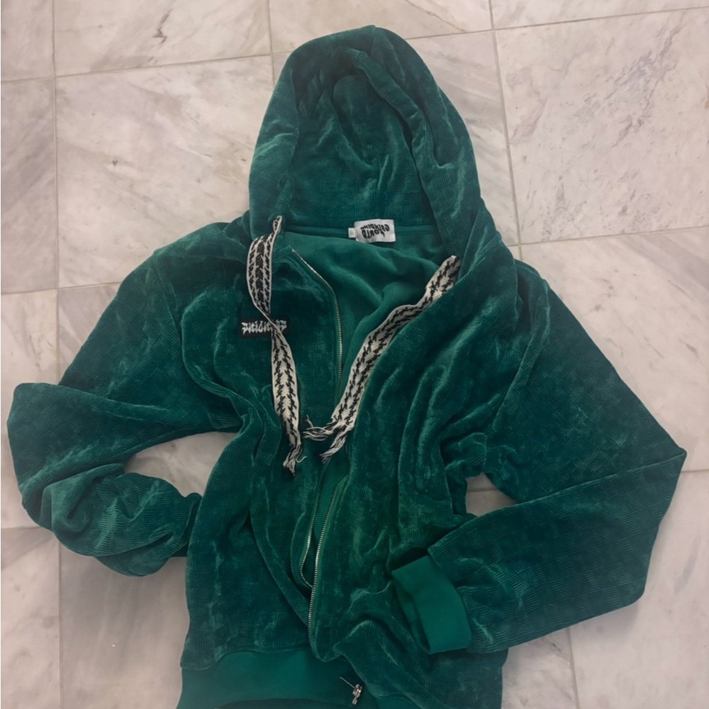 Tulones green velour jacket